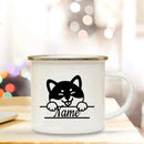 Enamel Dog Mom Custom Mug - Ljojo Dog Lovers Tea Cup Best Gift