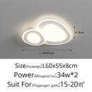 LED Ceiling Light Modern Circle Cream Acrylic Chandelier Lamp for Living Room by Ljojo