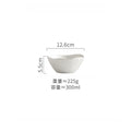 Ljojo Matte Striped Ceramic Deep Plate Set - Creative Tableware for Restaurants