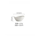 Ljojo Matte Striped Ceramic Deep Plate Set - Creative Tableware for Restaurants