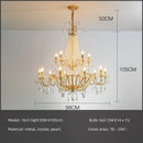 French Candle E14 Led Chandelier Pearl Crystal Pendant Light by Ljojo