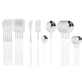 Ljojo 24Pcs Green Gold Stainless Steel Dinnerware Set Cutlery Tableware Silverware