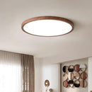 LED Wood Grain Ceiling Light | Modern Circular Ultra-thin Surface Lamp for Home Decoration
