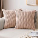 Ljojo 18x18 Corduroy Throw Pillows for Sofa, Bed & Living Room