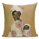 African Nation Women Portrait Pillow Cover for Home Decor by Ljojo