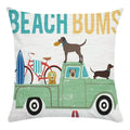 Funny Dog Driving Pattern Cushion Cover - Ljojo Decorative Pillow Case