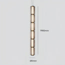 Nordic Long Stripe Led Chandelier Glass Pendant Lamp by Ljojo
