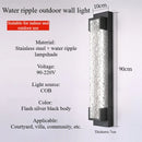 Ljojo Modern Outdoor LED Wall Light for Villa Entrance Garden - SANDYHA Long Strip Lamp