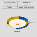 Ljojo Modern Kids LED Ceiling Light Colorful Hanging Lamp Fixture for Bedroom Children's Room
