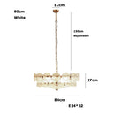 Ljojo Postmodern Designer Glass Chandelier Hanging Lamp for Dining Living Room