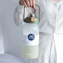 Ljojo 2000ML Sports Water Bottle with Straw - Large Capacity Jug for Fitness