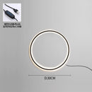 Ljojo LED Round Ring Wall Lamps Modern Home Decor for Living Room and Bedroom