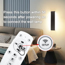 Ljojo 16W Remote Control Dimming LED Wall Light Modern Indoor Wall Lamp