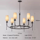 Retro Chandeliers Linen Cloth E14 Pendant Lights for Living Room & Dining Room by Ljojo