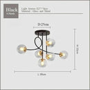 Ljojo Luxury Magic Bean Glass Chandelier Pendant Light LED for Home Decor