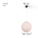 Italian Glass Macaron Color Pendant Light | Personalized Spherical Bubble Lamp by Ljojo