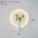 Aluminium Ring Wall Lamp 3000K White Black Sconce for Hotel Living Room Shop Bedroom