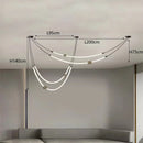 Ljojo Silicone Pendant Light Chandelier Nordic Modern Art LED Lamp Dining Room Bar Hall