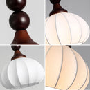French Medieval Fabric Chandelier Retro Style Bar Hanging Lamp for Bedroom by Ljojo