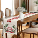 Festive Holly Berry Bow Table Runner by Ljojo