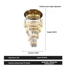 Crystal Chandelier Modern Villa Hall Staircase Light by Ljojo