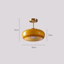 French Style Retro Antique Orange Glass Chandelier Bauhaus Medieval Ceiling Light by Ljojo
