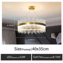 Ljojo Luxe Crystal Pendant Light for Living Room Dining Bedroom