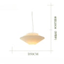 French Cream Umbrella Cloth Ceiling Lamp by Ljojo for Dining Room & Bedroom
