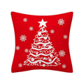 Ljojo Merry Christmas Print Sofa Cushion Decoration Pillowcase