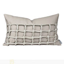 Ljojo Minimalist Woven Leather Cushion & Pillow Set
