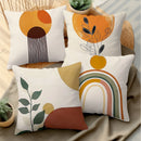 Ljojo Minimalist Geometric Round Printed Pillowcase - Bohemian Home Decor