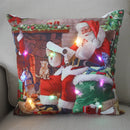 Ljojo LED Christmas Pillow Cover for Festive Holiday Decor