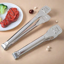 Ljojo Little Bear Pattern Stainless Steel BBQ Tongs - Non-Slip Grip, Multi-Use Utensil