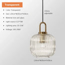 Clear Glass Pendant Light for Living Room Dining Bar - Ljojo