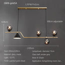 Nordic Glass Ball Pendant Lights: Long LED Chandeliers by Ljojo
