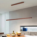 Modern Wooden Pendant Light LED Hanging Lamp for Kitchen Island by Ljojo