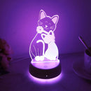 3D Dreamy Hug Cat LED Night Light, USB Warm Atmosphere Bedlight for Bedroom, Christmas Gift.