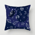 Cartoon Spacecraft Astronaut Rocket Pillowcase for Home Decor - Ljojo