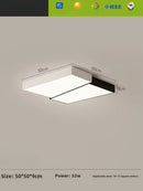 Ljojo LED Square Ceiling Light for Bedroom Study Living Room Décor