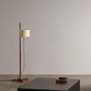 Nordic Wabi Sabi Solid Wood Fabric Shade Floor Lamp for Living Room - Ljojo