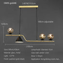 Nordic Glass Ball Pendant Lights: Long LED Chandeliers by Ljojo