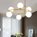 LED Glass Ball Circular Chandelier - Modern Nordic High-end Home Decor by Ljojo