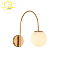 Ljojo Luxury Gold/Black Fishing Wall Lamp LED | Industrial Semicircular Wall Mounted Lighting