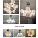 Ljojo 3D Printed Acrylic Bubble Ball Chandelier for Children'S Room and Dining Island