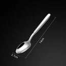 Ljojo Long Handle Stainless Steel Pointed Spoon for Home and Hotel Tableware