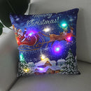 Ljojo LED Christmas Light Pillowcase 45cm - Super Soft Polyester Home Decor