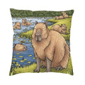 Capybara Nordic Cushion Cover by Ljojo - Home Decor Pillow Case