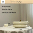 Nordic Style Milky White Glass Ceiling Lamp for Living Room by Ljojo