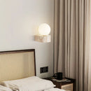 Japanese Style Natural Stone Wall Lamp Glass Lampshade Home Lighting by Ljojo