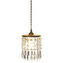 French Crystal Chandelier Luxury Bedroom Bedside Pendant Lighting by Ljojo - Copper Hanging Lamp